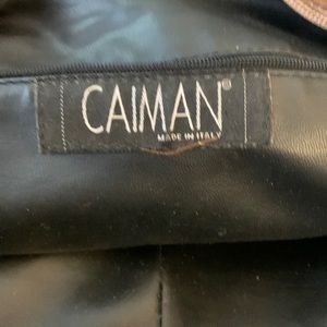 Caiman leather bag